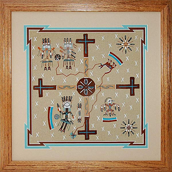 Eddie Foster | Navajo Sandpainter | Penfield Gallery of Indian Arts | Albuquerque, New Mexico