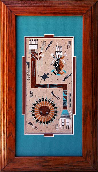 Phoebe Masquat | Navajo Sandpainter Penfield Gallery of Indian Arts | Albuquerque, New Mexico