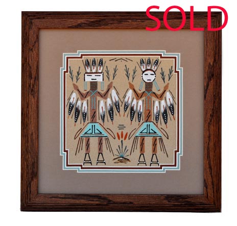 Alfred Yazzie | Navajo Sandpainting | Penfield Gallery of Indian Arts | Albuquerque, New Mexico