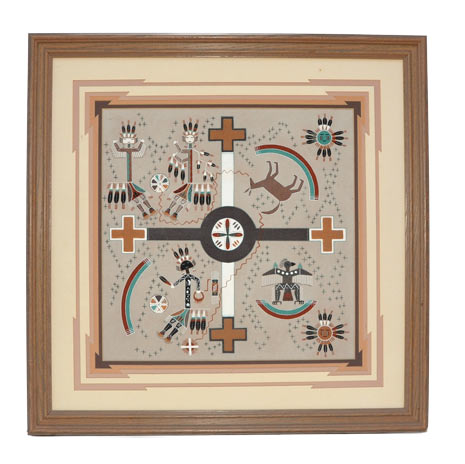 Darrell Ben | Navajo Sandpainter | Penfield Gallery of Indian Arts | Albuquerque, New Mexico