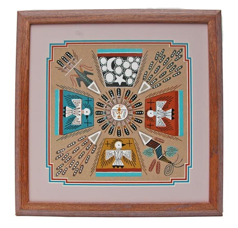 Herman Tom | Navajo Sandpainting | Penfield Gallery of Indian Arts | Albuquerque, New Mexico