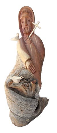 Ricardo Salazar | Santos Carving of St. Francis | Penfield Gallery of Indian Arts | Albuquerque, New Mexico