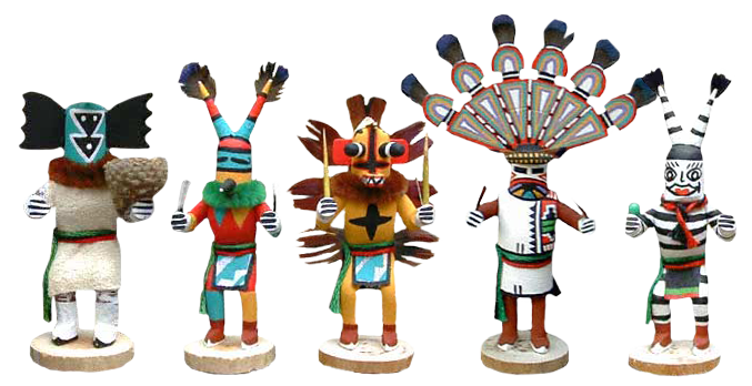 Adrian Leon Mini Kachina Dolls